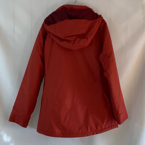 1226 L.L. Bean Orange Winter Storm Hooded Insulated Coat - Picture 5 of 16